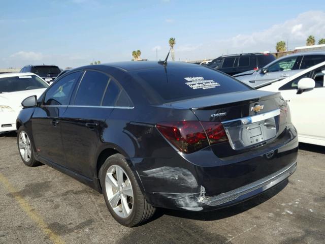 1G1PE5SB3E7374587 - 2014 CHEVROLET CRUZE LT BLACK photo 3