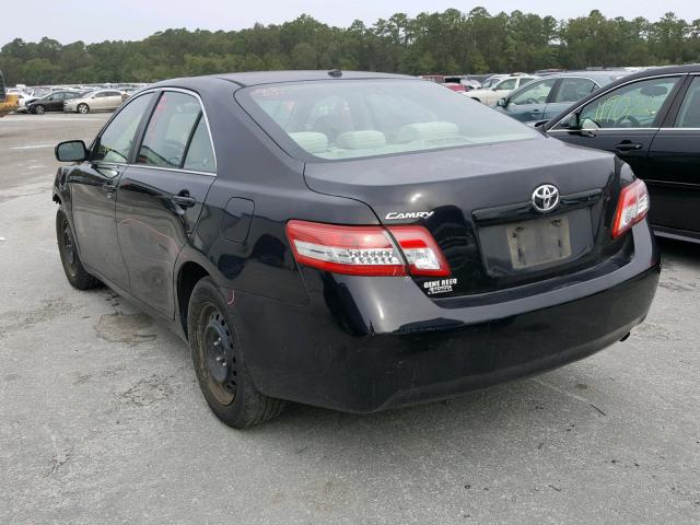 4T1BF3EK4AU008269 - 2010 TOYOTA CAMRY BASE BLACK photo 3