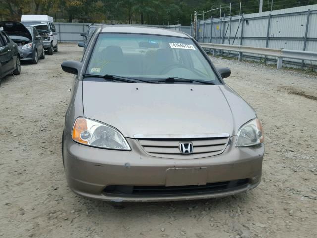 2HGES165X1H506961 - 2001 HONDA CIVIC LX BEIGE photo 9