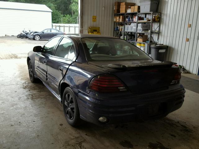 1G2NE52T71M554162 - 2001 PONTIAC GRAND AM S ლურჯი ფოტო 3