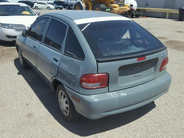 KNJLT06HXV6216828 - 1997 FORD ASPIRE GREEN photo 3