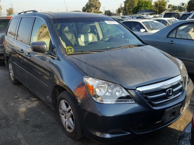 5FNRL38675B407654 - 2005 HONDA ODYSSEY EX GRAY photo 1