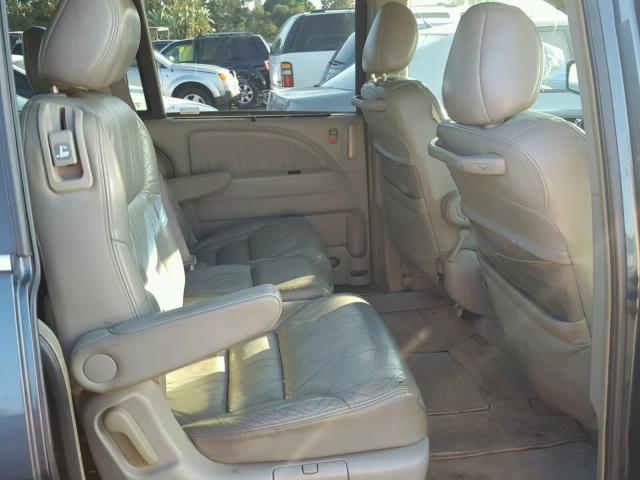 5FNRL38675B407654 - 2005 HONDA ODYSSEY EX GRAY photo 6