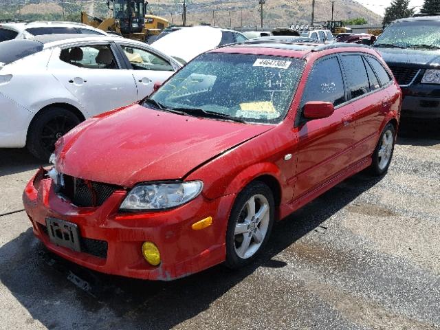 JM1BJ246X21608346 - 2002 MAZDA PROTEGE PR RED photo 2