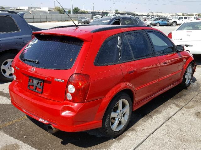 JM1BJ246X21608346 - 2002 MAZDA PROTEGE PR RED photo 4