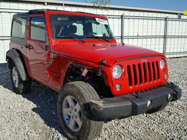 1C4AJWAG6GL263022 - 2016 JEEP WRANGLER S RED photo 1