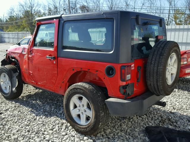 1C4AJWAG6GL263022 - 2016 JEEP WRANGLER S RED photo 3