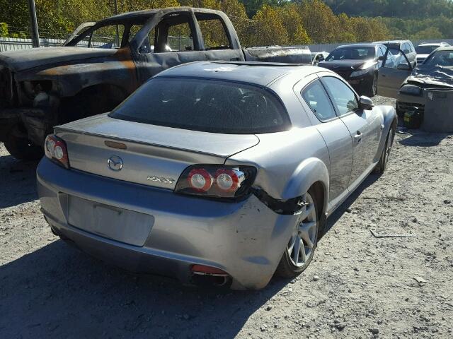 JM1FE1C44A0403786 - 2010 MAZDA RX8 SILVER photo 4