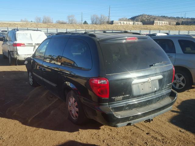 2A4GP54L97R274299 - 2007 CHRYSLER TOWN & COU BLACK photo 3