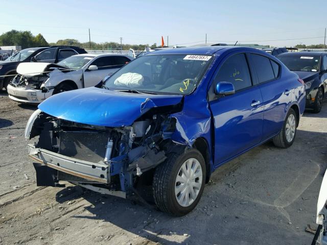 3N1CN7APXCL856564 - 2012 NISSAN VERSA S BLUE photo 2