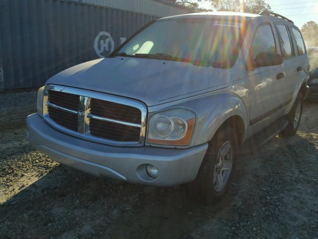 1D4HB48N86F180390 - 2006 DODGE DURANGO SILVER photo 2