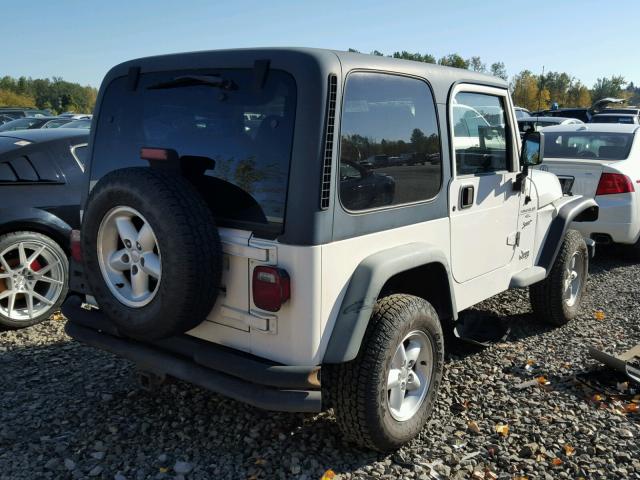 1J4FA49S5YP794087 - 2000 JEEP WRANGLER / WHITE photo 4