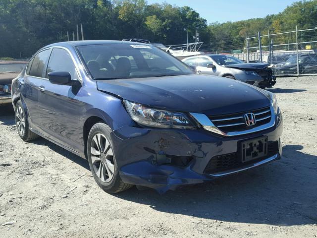 1HGCR2F34EA202911 - 2014 HONDA ACCORD LX BLUE photo 1