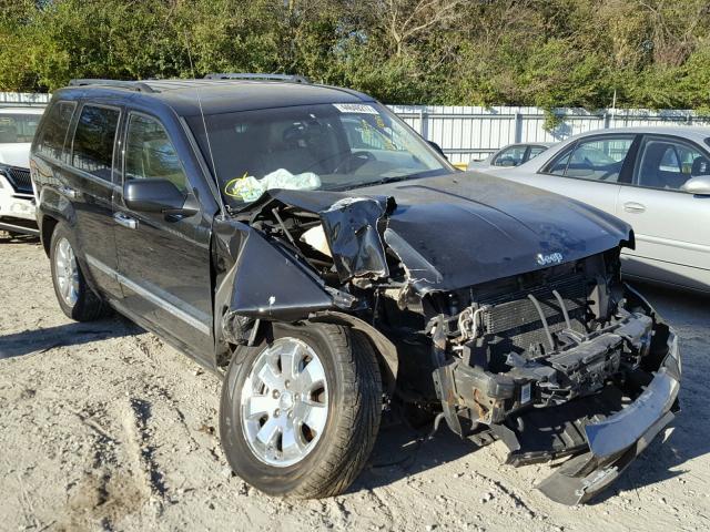 1J8HR68T89C545992 - 2009 JEEP GRAND CHER BLACK photo 1