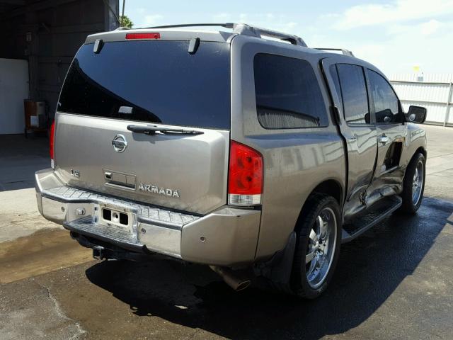 5N1AA08A46N703087 - 2006 NISSAN ARMADA SE BROWN photo 4