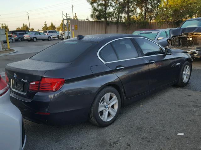 WBAXG5C59DDY36366 - 2013 BMW 528 I GRAY photo 4