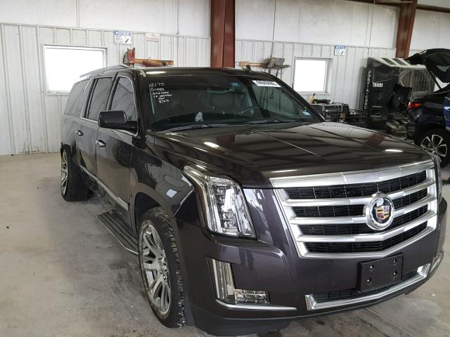 1GYS4HKJ0FR171590 - 2015 CADILLAC ESCALADE E GRAY photo 1