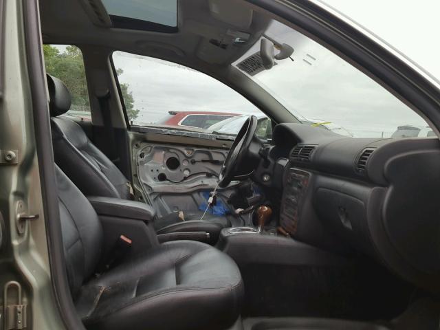 WVWTH63BX2P454028 - 2002 VOLKSWAGEN PASSAT GLX GREEN photo 5