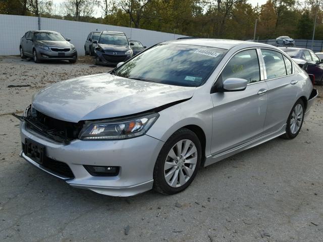 1HGCR2F51EA167973 - 2014 HONDA ACCORD SPO GRAY photo 2