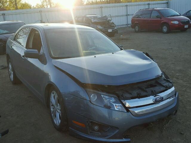 3FAHP0HA8CR236322 - 2012 FORD FUSION SE BLUE photo 1