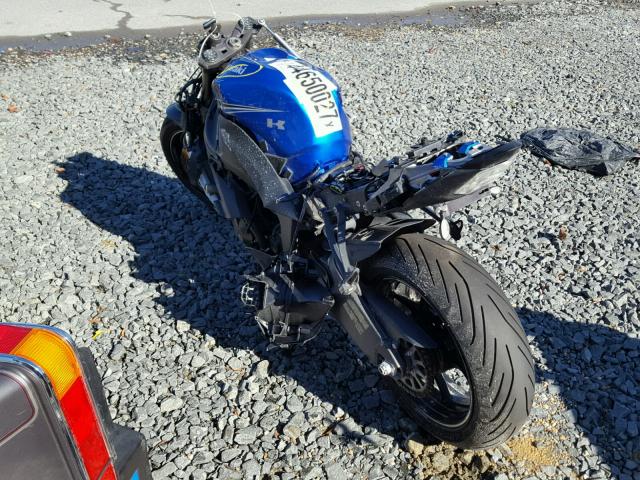 JKAZX4R14BA028476 - 2011 KAWASAKI ZX600 R BLUE photo 3