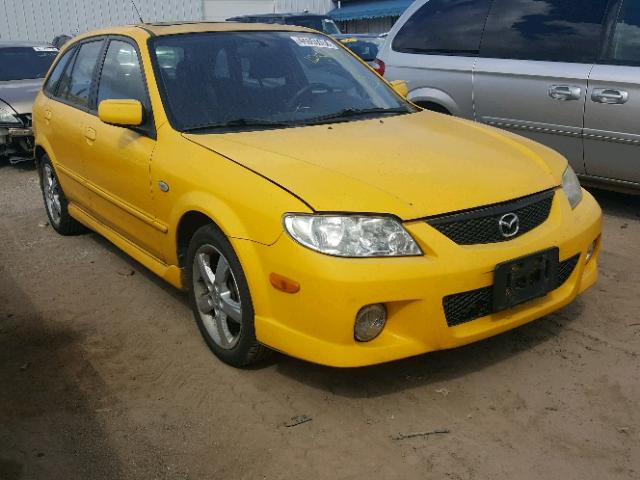 JM1BJ245031183194 - 2003 MAZDA PROTEGE PR YELLOW photo 1