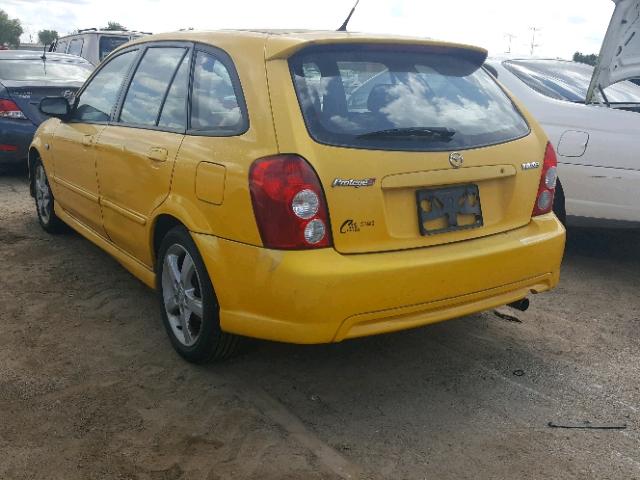 JM1BJ245031183194 - 2003 MAZDA PROTEGE PR YELLOW photo 3