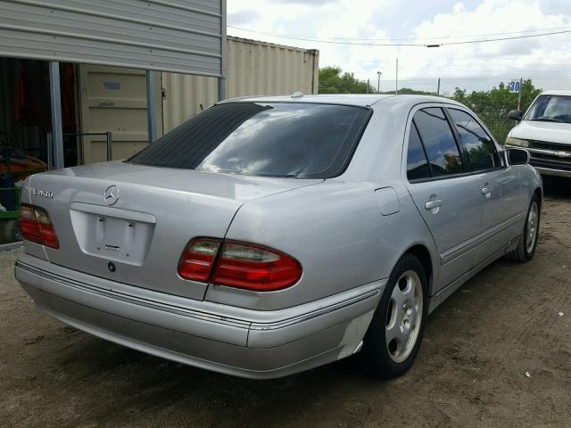 WDBJF70J41X051268 - 2001 MERCEDES-BENZ E 430 SILVER photo 4