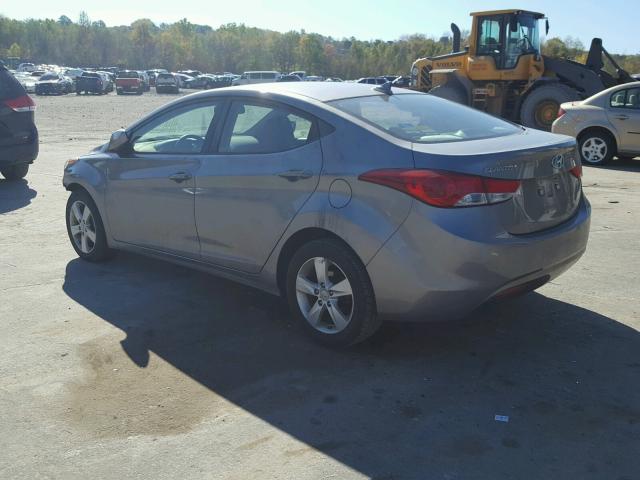 KMHDH4AE2BU108462 - 2011 HYUNDAI ELANTRA GRAY photo 3