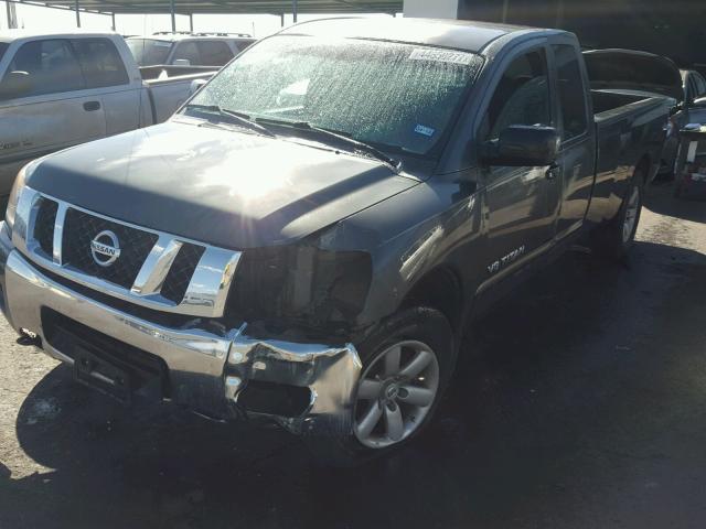 1N6BA06F18N332428 - 2008 NISSAN TITAN XE CHARCOAL photo 2