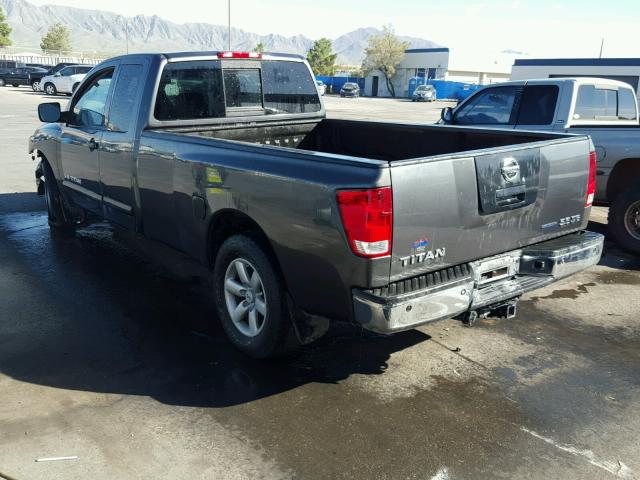 1N6BA06F18N332428 - 2008 NISSAN TITAN XE CHARCOAL photo 3