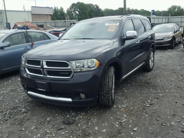 1D4SE4GT6BC695428 - 2011 DODGE DURANGO CR CHARCOAL photo 2