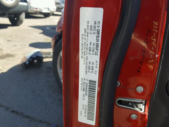 1B3CB4HA2AD661682 - 2010 DODGE CALIBER SX RED photo 10