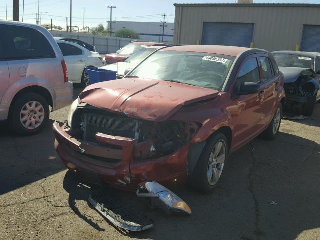 1B3CB4HA2AD661682 - 2010 DODGE CALIBER SX RED photo 2