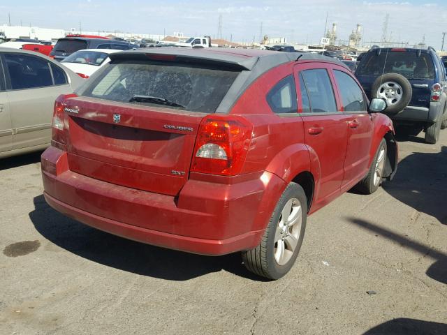 1B3CB4HA2AD661682 - 2010 DODGE CALIBER SX RED photo 4