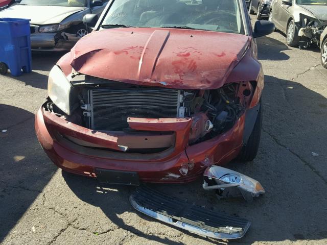 1B3CB4HA2AD661682 - 2010 DODGE CALIBER SX RED photo 9