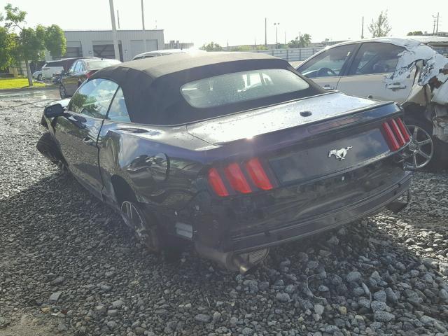 1FATP8UH5H5220410 - 2017 FORD MUSTANG BLACK photo 3