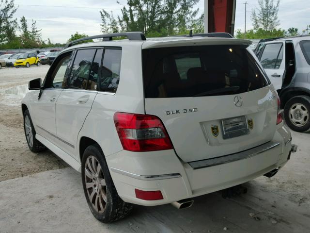 WDCGG8HB6AF390321 - 2010 MERCEDES-BENZ GLK 350 4M WHITE photo 3