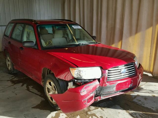 JF1SG63656H737184 - 2006 SUBARU FORESTER RED photo 1