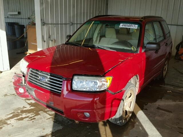 JF1SG63656H737184 - 2006 SUBARU FORESTER RED photo 2