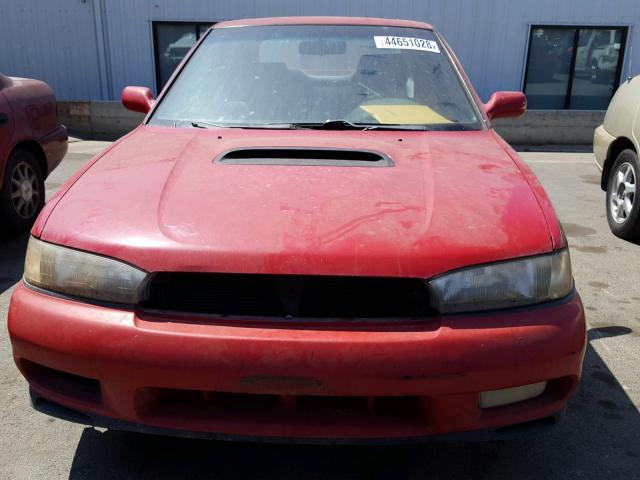 4S3BD6750V7211649 - 1997 SUBARU LEGACY GT RED photo 9