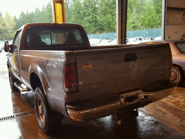 1FTNF21S92EB05562 - 2002 FORD F250 GRAY photo 3