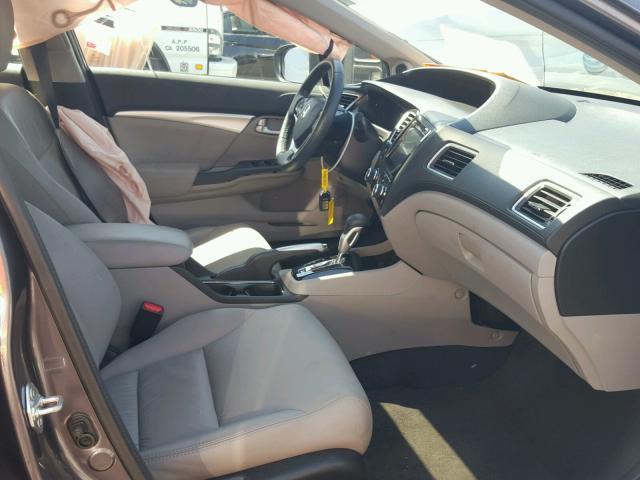 19XFB2F90EE273332 - 2014 HONDA CIVIC EXL 灰色 照片 5