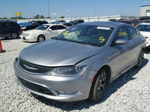 1C3CCCEG7FN540876 - 2015 CHRYSLER 200 C SILVER photo 2