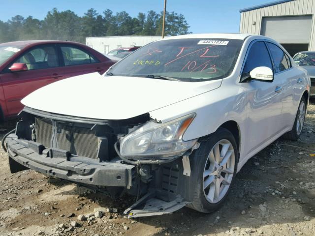 1N4AA51E89C821146 - 2009 NISSAN MAXIMA S WHITE photo 2