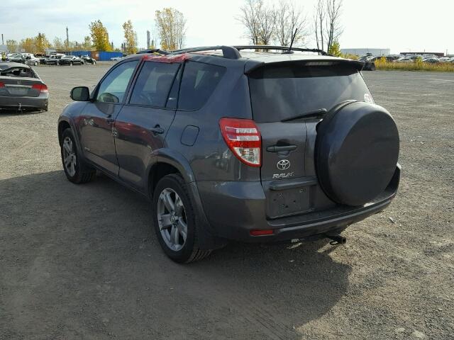 2T3RK4DV0BW065184 - 2011 TOYOTA RAV4 GRAY photo 3