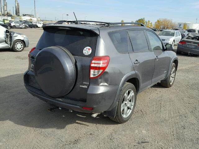 2T3RK4DV0BW065184 - 2011 TOYOTA RAV4 GRAY photo 4