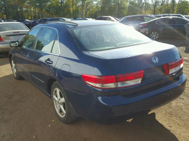 1HGCM56624A098153 - 2004 HONDA ACCORD EX BLUE photo 3