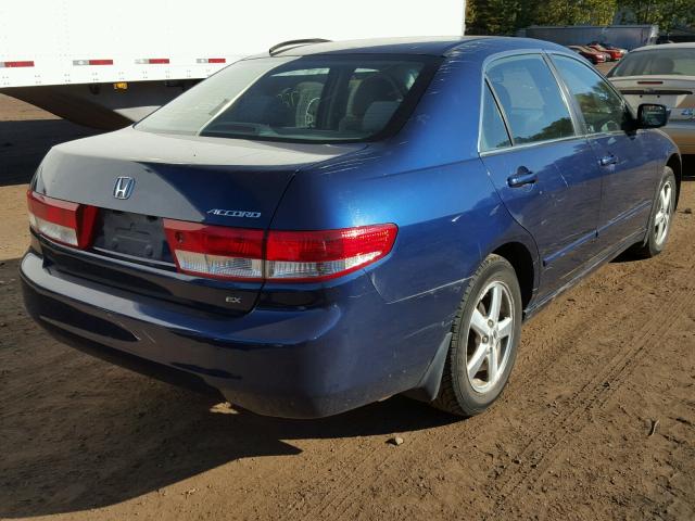 1HGCM56624A098153 - 2004 HONDA ACCORD EX BLUE photo 4