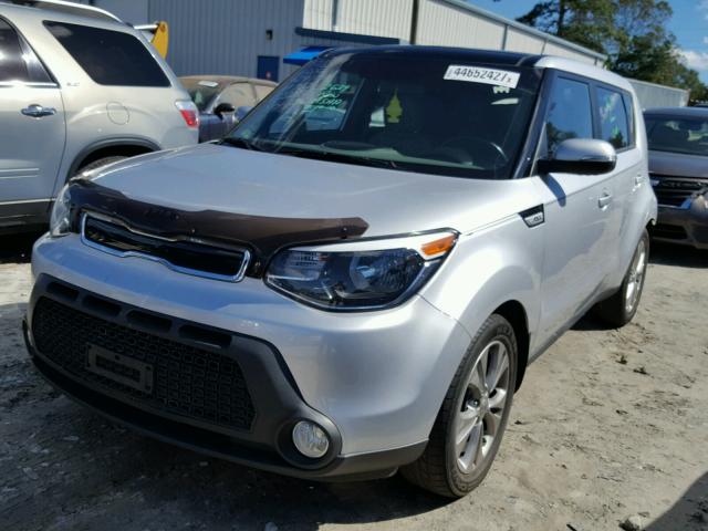 KNDJP3A52E7702542 - 2014 KIA SOUL + SILVER photo 2